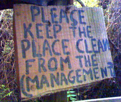 Please keep the place clean from the management